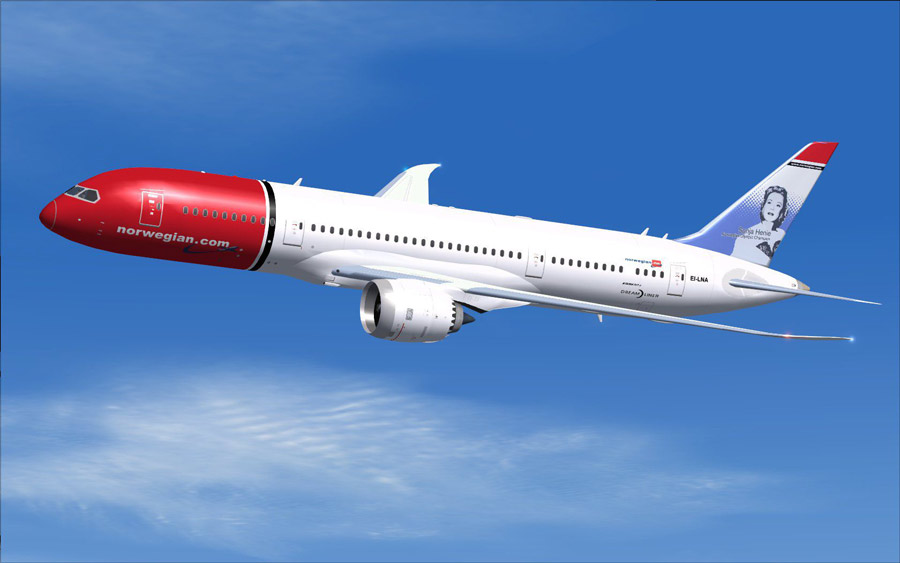 Новейший BOEING 787-8 авиакомании Norwegian Air Shuttle