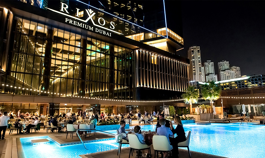Территория отеля Rixos Premium Dubai
