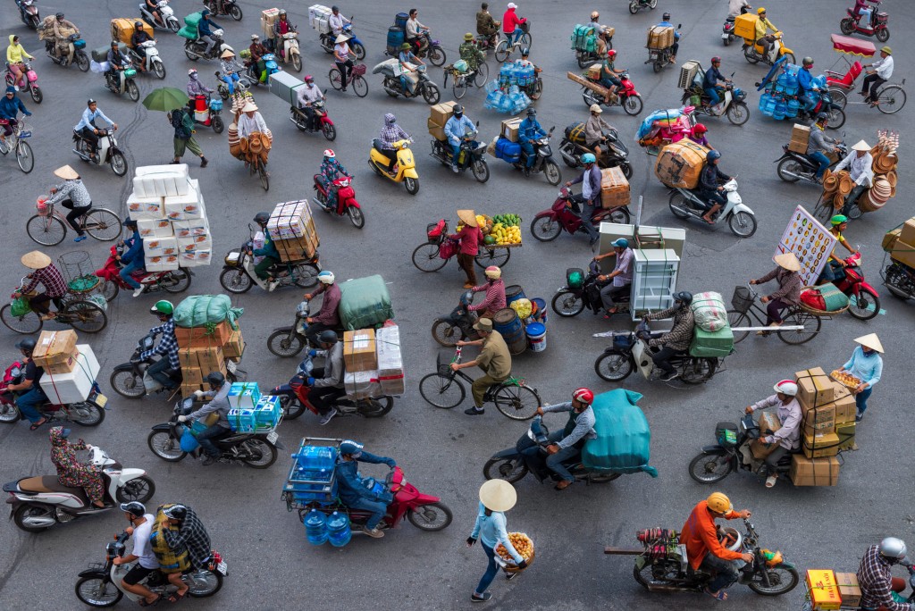 Дорожное движение в столице Вьетнама Ханое