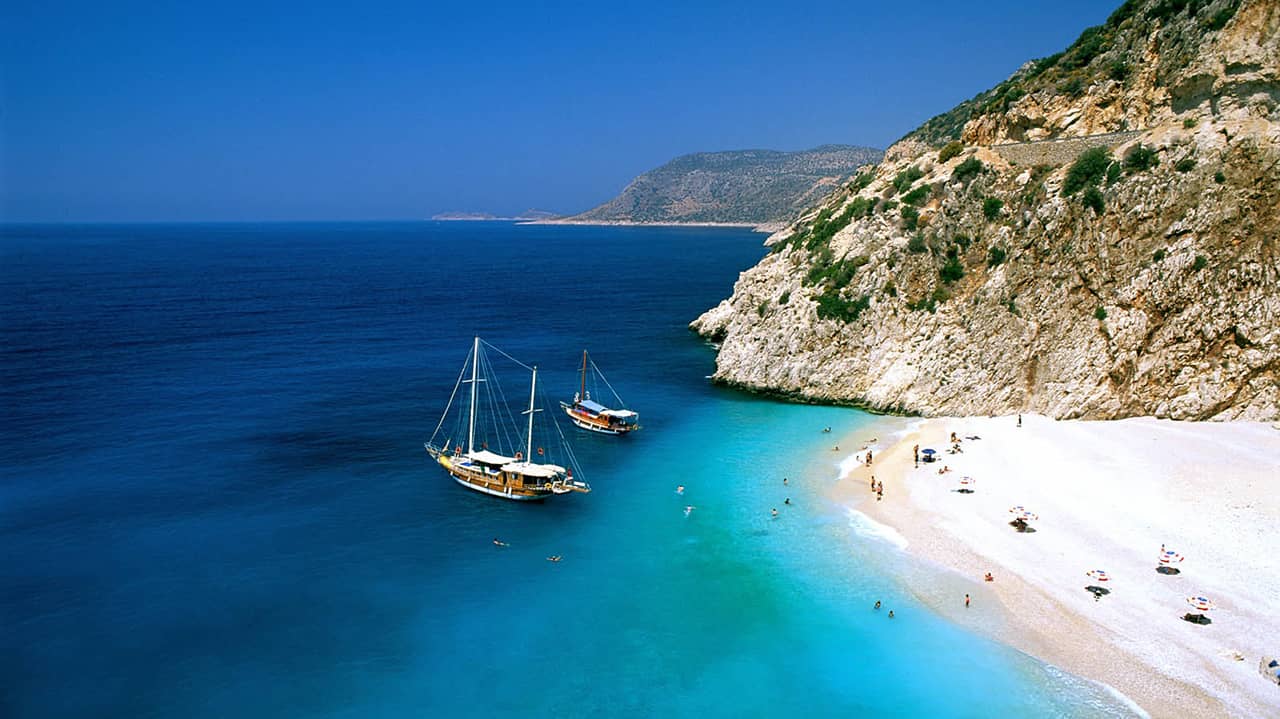 Пляж и море в Турции