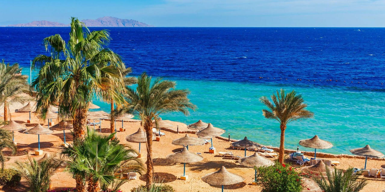 Пляж курорта Шарм-эль-Шейх. Египет