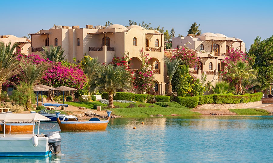 Территория отеля в Египте
