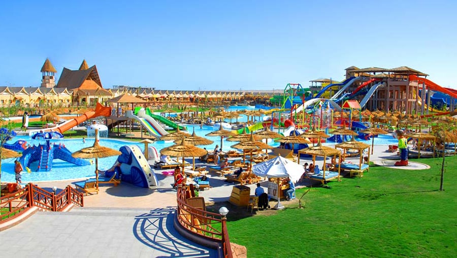 Аквапарк «Джангл» в отеле Jungle Aqua Park. Хургада. Египет